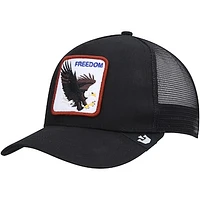 Men's Goorin Bros Black The Freedom Eagle Trucker Snapback Hat