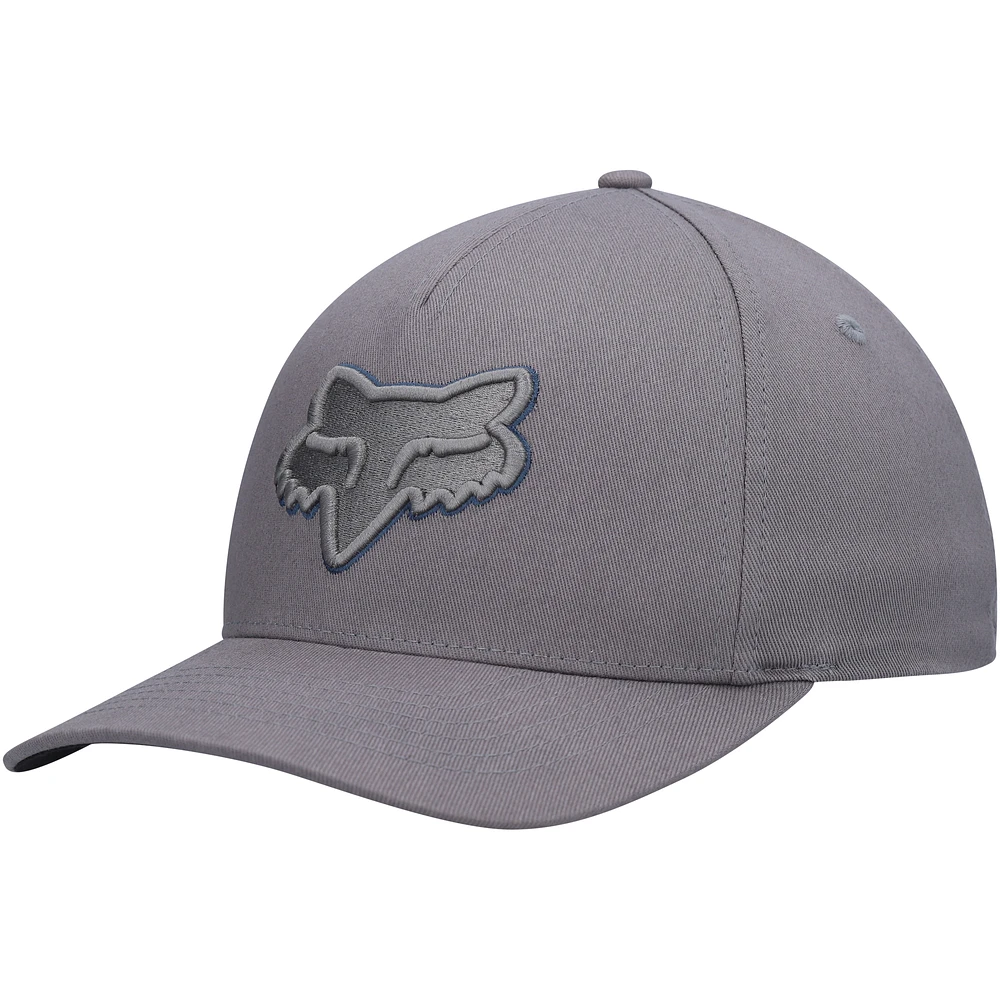 Men's Fox Gray Epicycle 2.0 Blue Logo Flex Hat