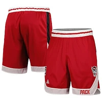 Men's adidas Red NC State Wolfpack Swingman AEROREADY Basketball Shorts