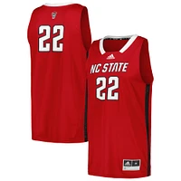 Men's adidas #22 Red NC State Wolfpack Swingman Jersey