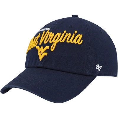 Women's '47 Navy West Virginia Mountaineers Phoebe Clean Up Adjustable Hat