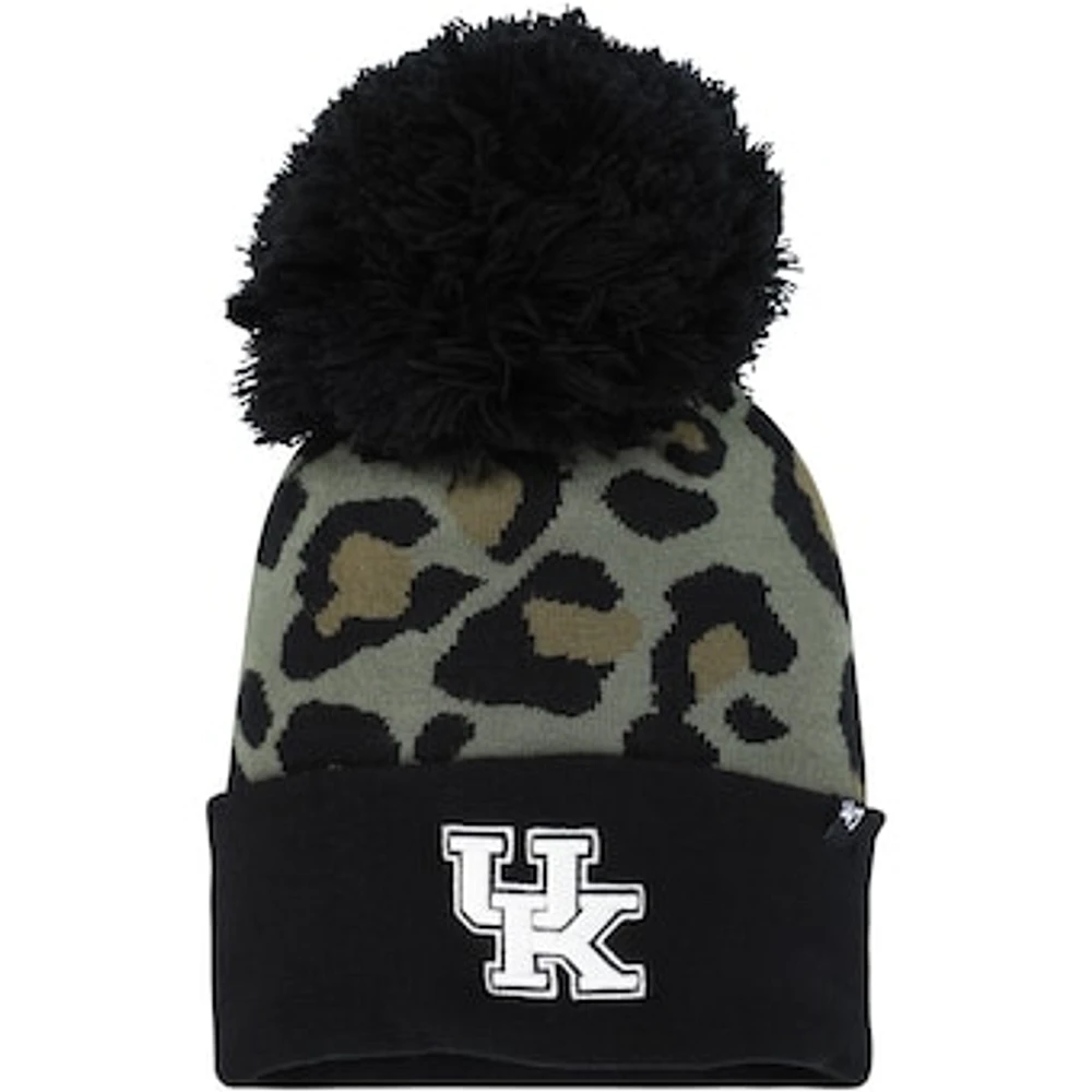 Women's '47 Hunter Green Kentucky Wildcats Bagheera Cuffed Knit Hat with Pom