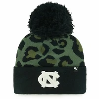 Women's '47 Hunter Green North Carolina Tar Heels Bagheera Cuffed Knit Hat with Pom