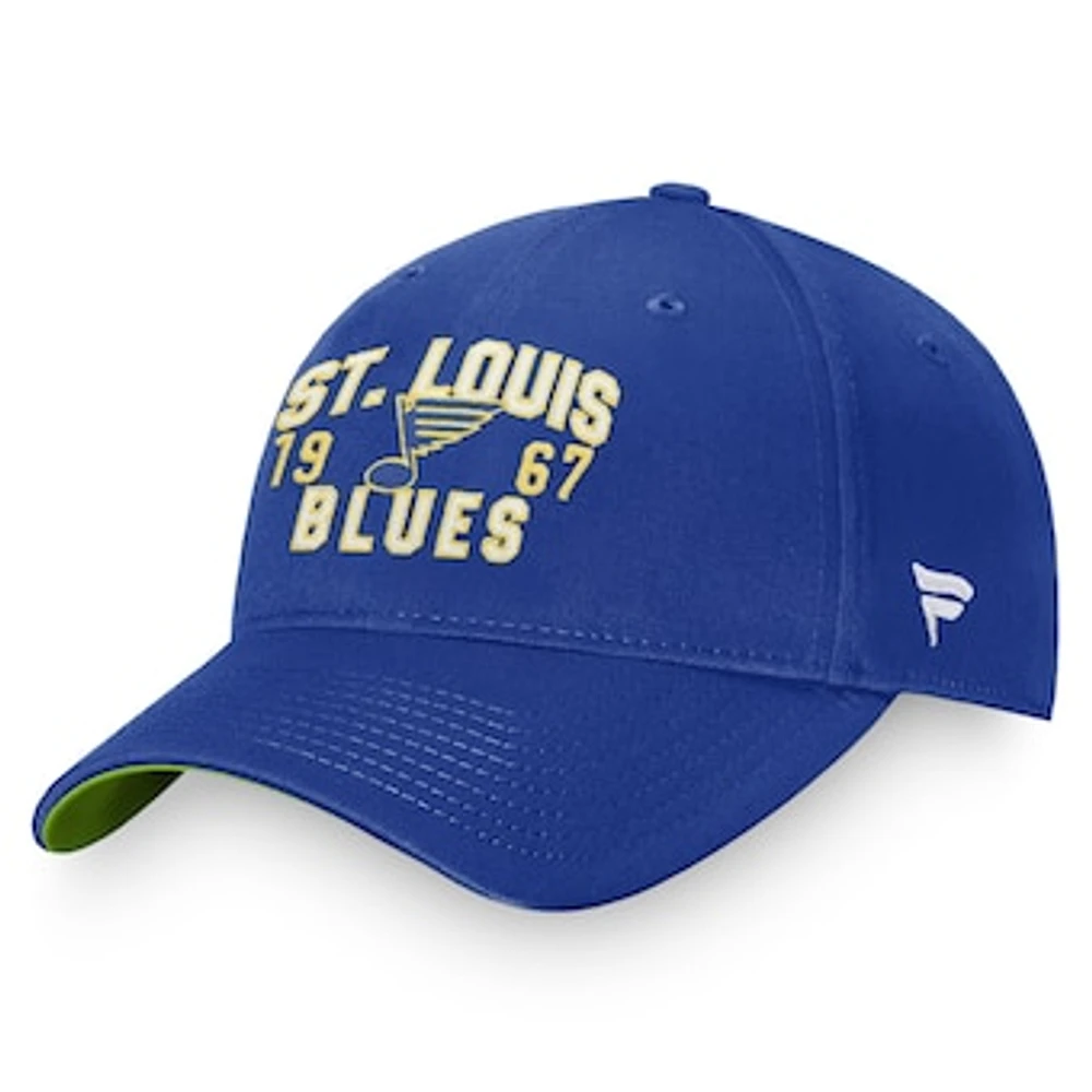 Men's Fanatics Blue St. Louis Blues True Classic Retro Adjustable Hat