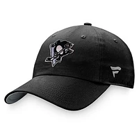 Women's Fanatics Black Pittsburgh Penguins Iconic Glimmer Adjustable Hat