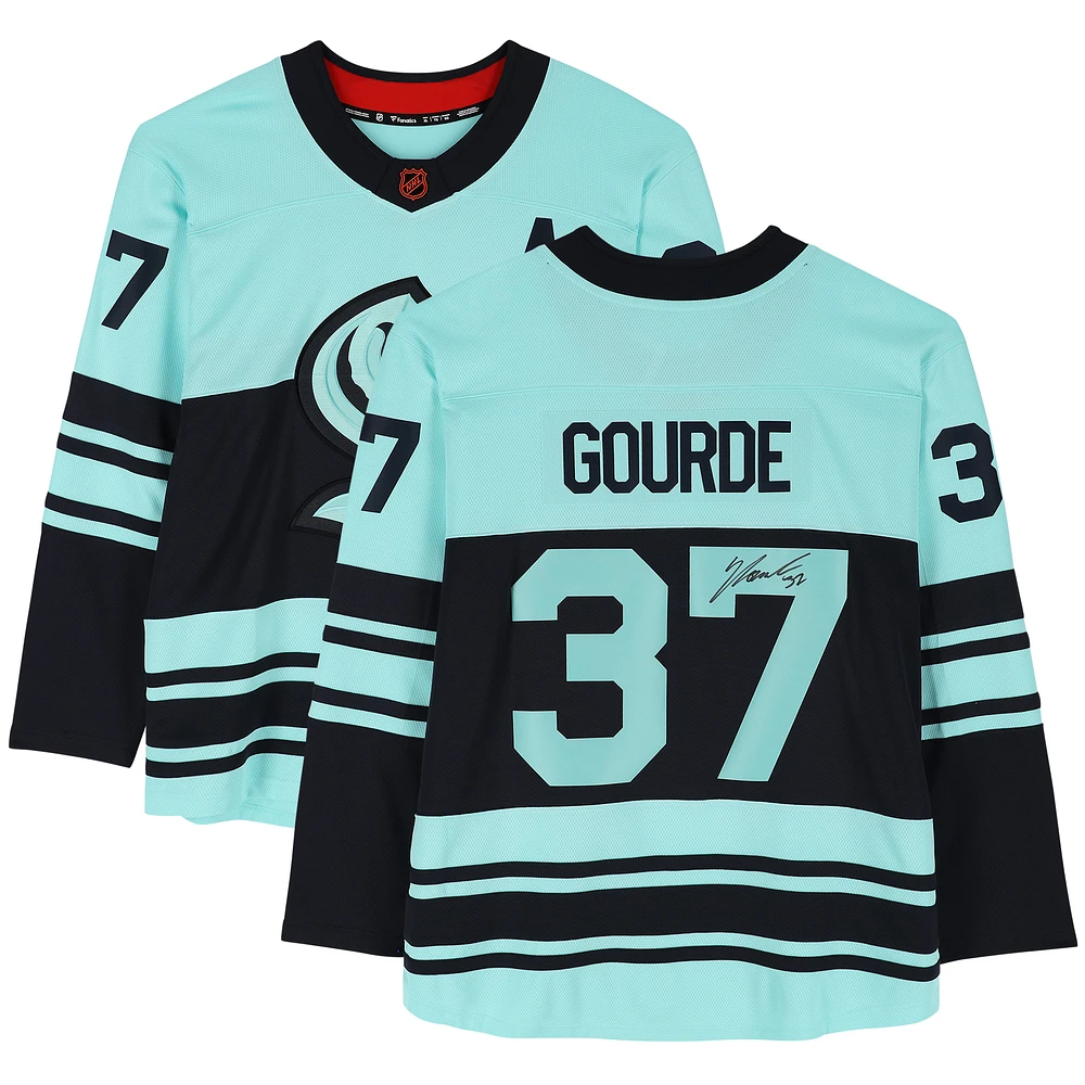 Yanni Gourde Seattle Kraken Autographed 2022-23 Special Edition 2.0 Fanatics Breakaway Jersey