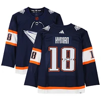 Zach Hyman Edmonton Oilers Autographed 2022-23 Reverse Retro Adidas Authentic Jersey