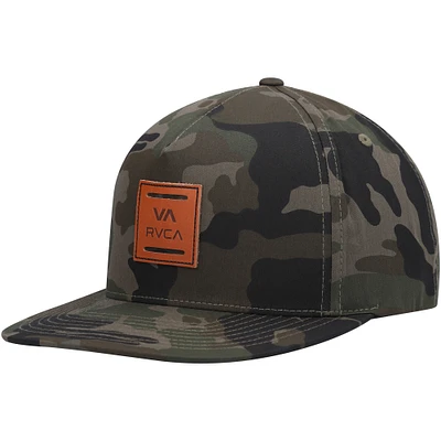 Men's RVCA Camo All The Way Snapback Hat