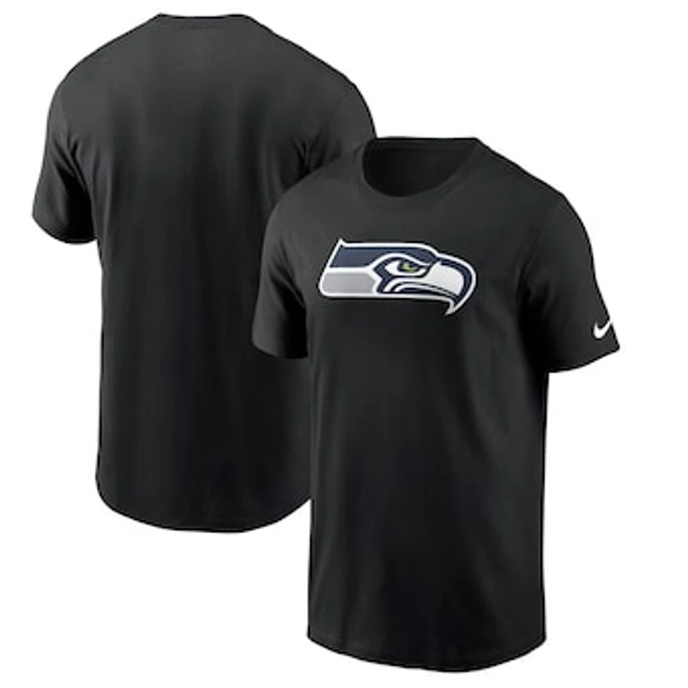 Men's Nike  Black Seattle Seahawks Logo Essential T-Shirt