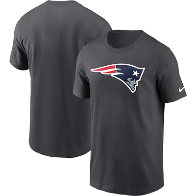 Men's Nike  Anthracite New England Patriots Logo Essential T-Shirt