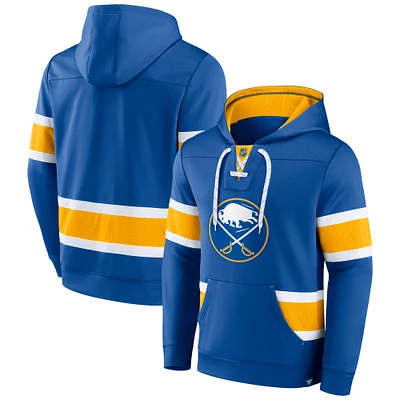 Men's Fanatics Royal Buffalo Sabres Power Play Warrior Pullover Hoodie