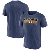 Men's Fanatics Heathered Navy Nashville Predators Prodigy Performance T-Shirt