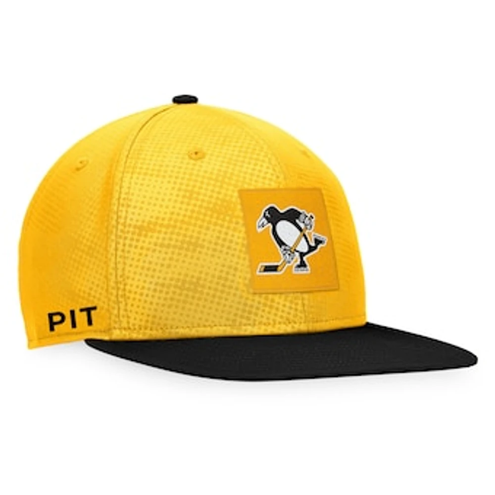 Men's Fanatics Gold/Black Pittsburgh Penguins Authentic Pro Alternate Logo Snapback Hat