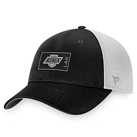 Men's Fanatics Black/White Los Angeles Kings Authentic Pro Trucker Snapback Hat