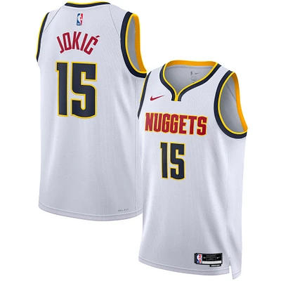 Unisex Nike Nikola Jokic White Denver Nuggets Swingman Jersey - Association Edition