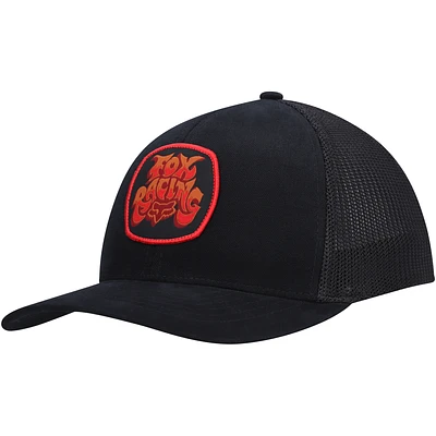 Men's Fox Black Colel Tri-Blend Trucker Flex Hat