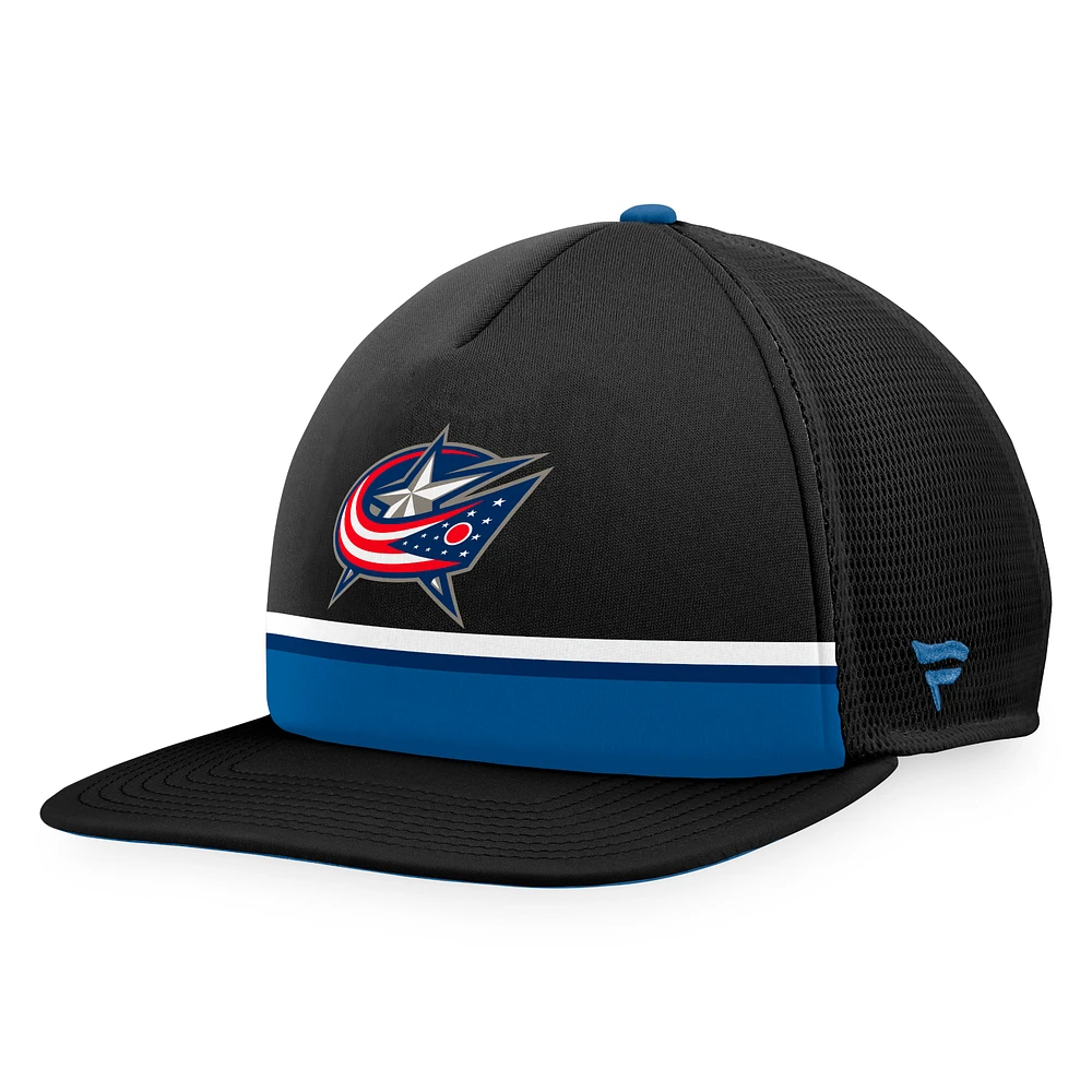 Men's Fanatics Black Columbus Blue Jackets Special Edition Trucker Adjustable Hat