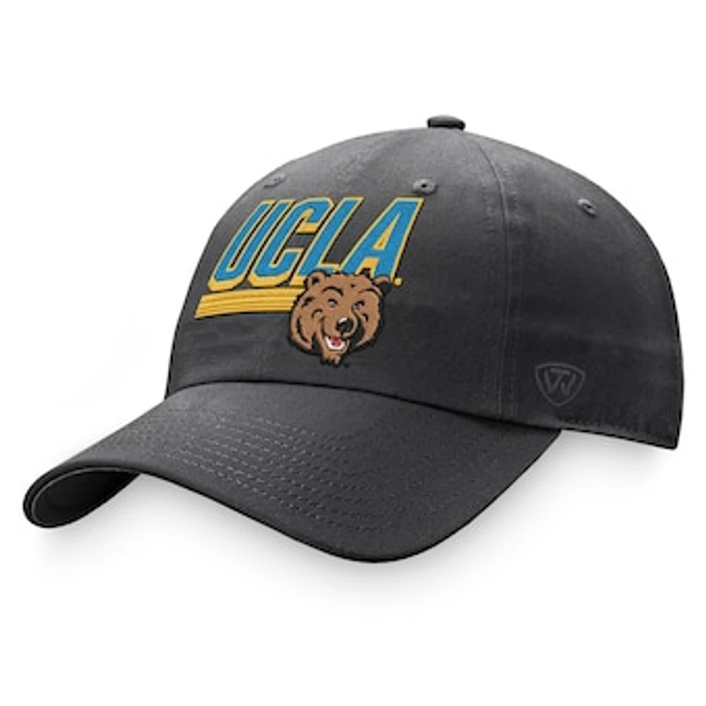 Men's Top of the World Charcoal UCLA Bruins Slice Adjustable Hat