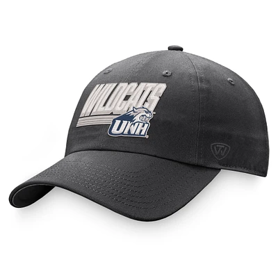 Men's Top of the World Charcoal New Hampshire Wildcats Slice Adjustable Hat