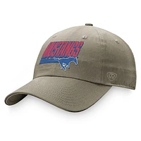 Men's Top of the World Khaki SMU Mustangs Slice Adjustable Hat