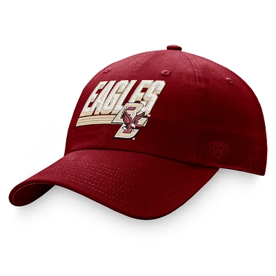 Men's Top of the World Maroon Boston College Eagles Slice Adjustable Hat