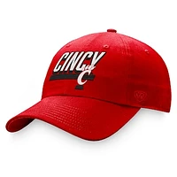 Men's Top of the World Red Cincinnati Bearcats Slice Adjustable Hat