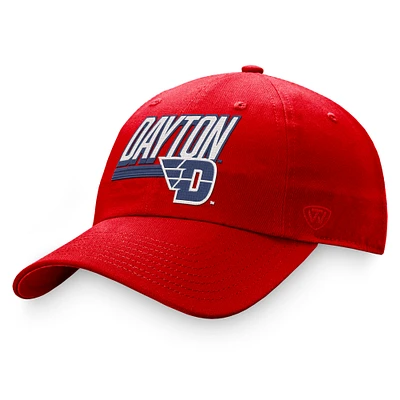 Men's Top of the World Red Dayton Flyers Slice Adjustable Hat