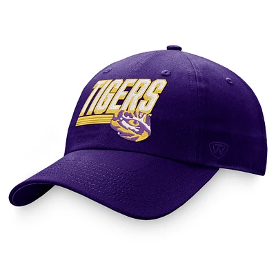 Men's Top of the World Purple LSU Tigers Slice Adjustable Hat