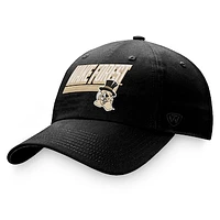 Men's Top of the World Black Wake Forest Demon Deacons Slice Adjustable Hat