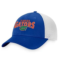 Men's Top of the World Royal/White Florida Gators Breakout Trucker Snapback Hat