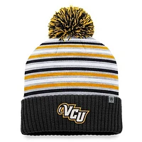 Men's Top of the World  Black VCU Rams Dash Cuffed Knit Hat with Pom