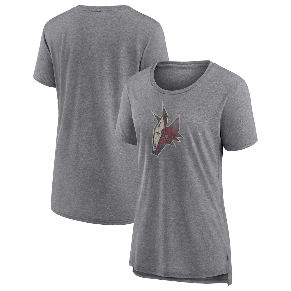 Women's Fanatics Heather Gray Arizona Coyotes Special Edition 2.0 Modern T-Shirt