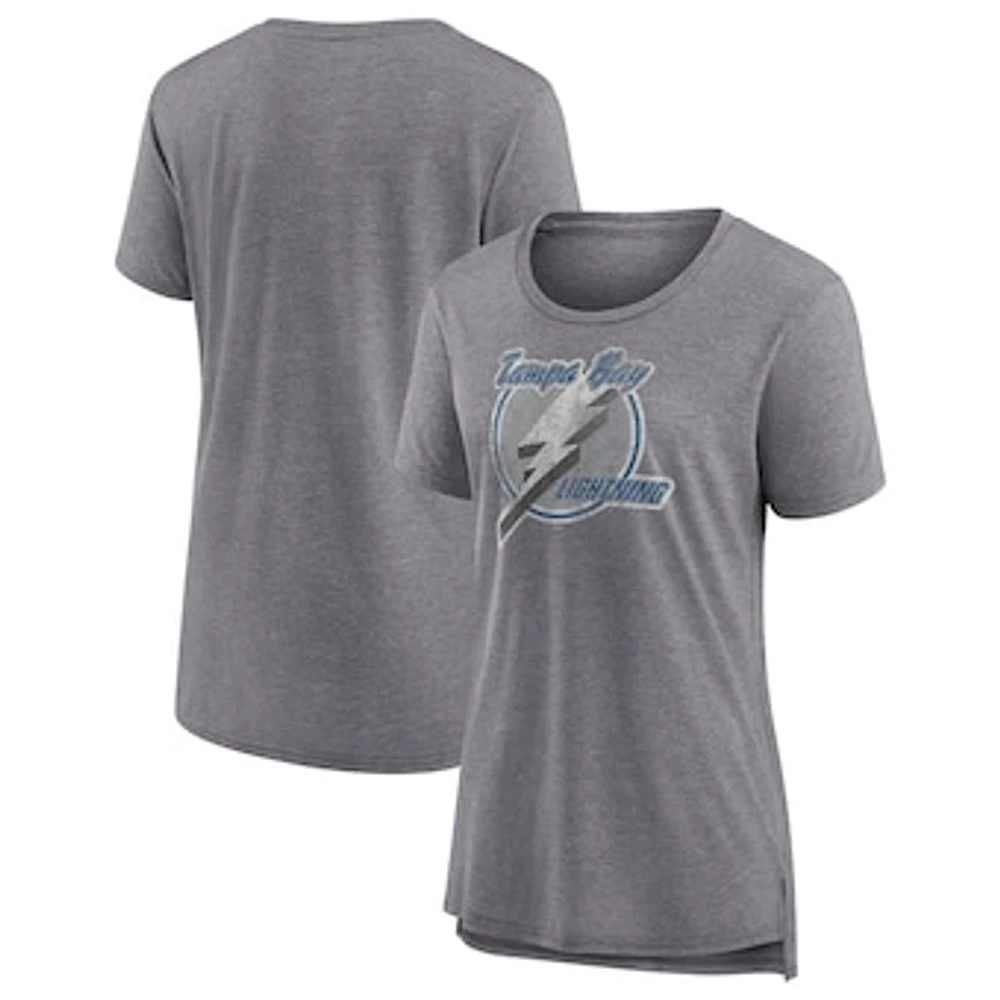 Women's Fanatics Heather Gray Tampa Bay Lightning Special Edition 2.0 Modern T-Shirt