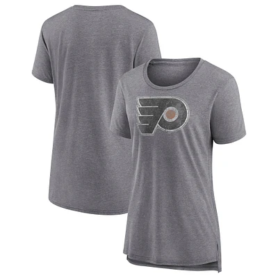 Women's Fanatics Heather Gray Philadelphia Flyers Special Edition 2.0 Modern T-Shirt