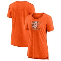 Women's Fanatics Heather Orange Anaheim Ducks Special Edition 2.0 Modern T-Shirt