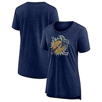 Women's Fanatics Heather Navy Florida Panthers Special Edition 2.0 Modern T-Shirt