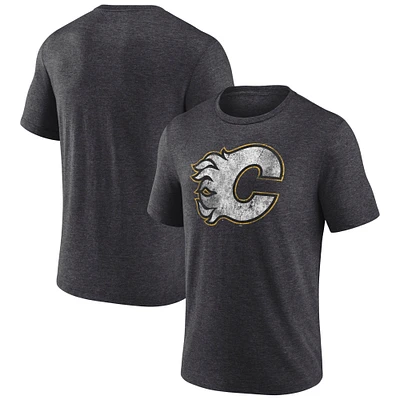 Men's Fanatics Black Calgary Flames NHL Special Edition Tri-Blend T-Shirt