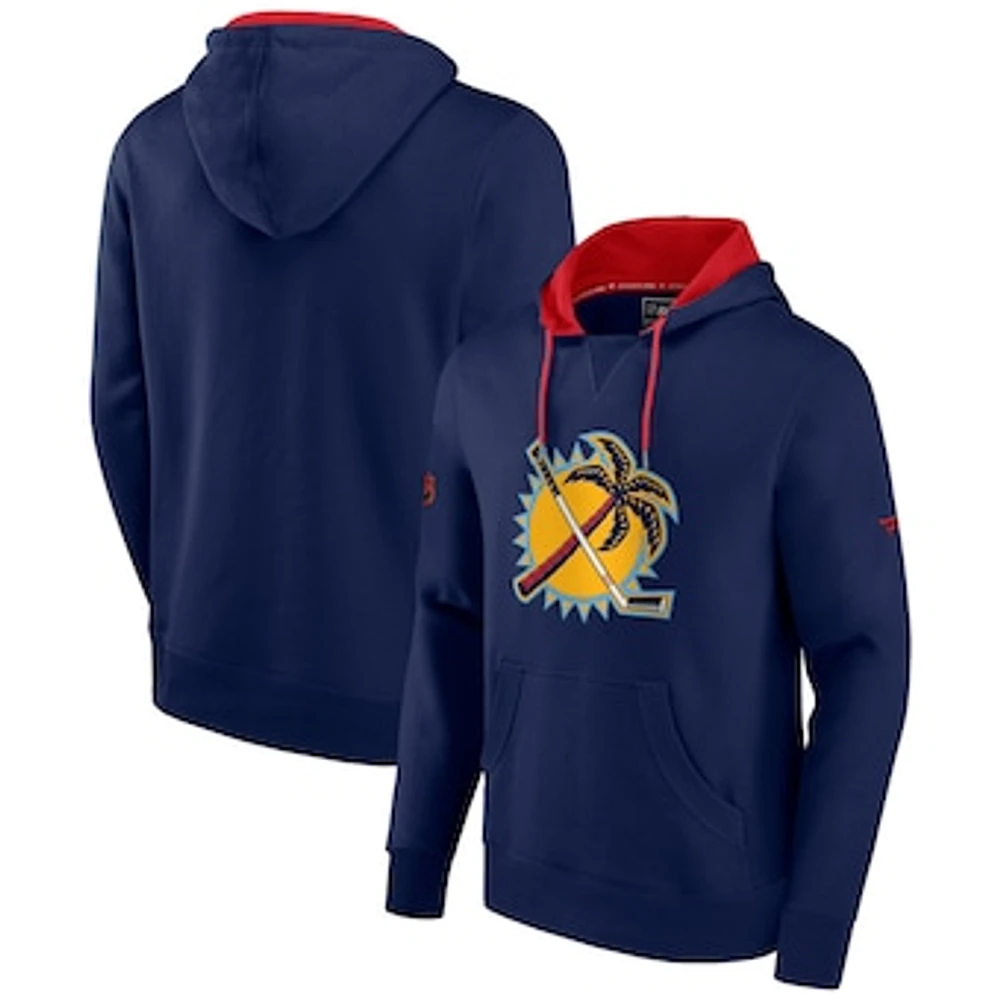 Men's Fanatics Navy Florida Panthers Special Edition 2.0 Team Logo Pullover Hoodie