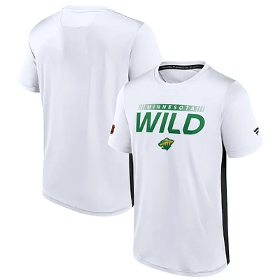 Men's Fanatics White Minnesota Wild  Special Edition 2.0 Authentic Pro Tech T-Shirt