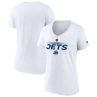 Women's Fanatics  White Winnipeg Jets Special Edition V-Neck T-Shirt