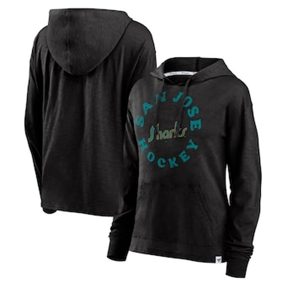 Women's Fanatics Black San Jose Sharks Special Edition 2.0 Lightweight Pullover Hoodie