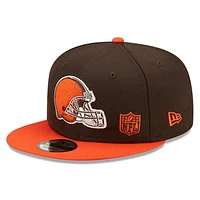 Men's New Era  Brown/Orange Cleveland Browns  Flawless 9FIFTY Snapback Hat