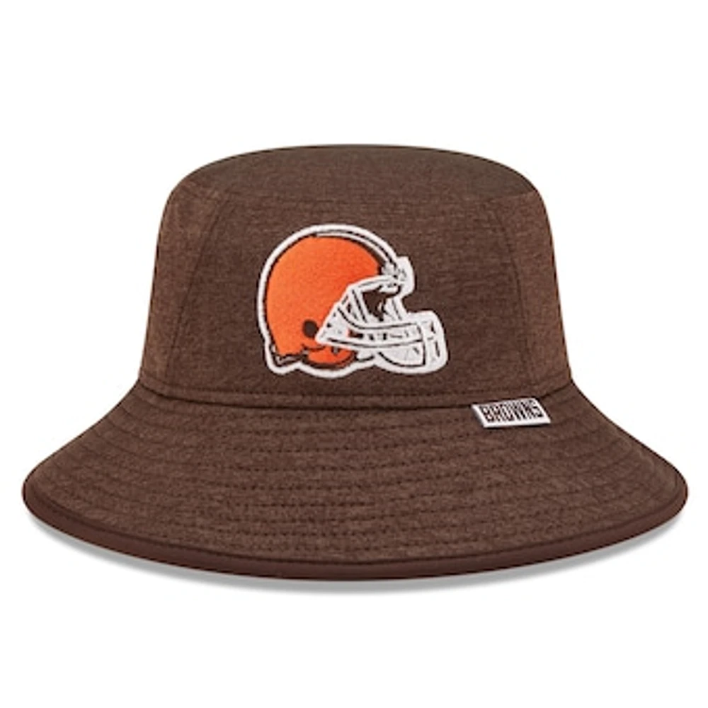 Men's New Era Heather Brown Cleveland Browns Bucket Hat