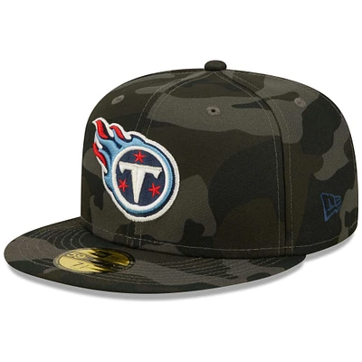 Men's New Era Black Tennessee Titans  Camo 59FIFTY Fitted Hat