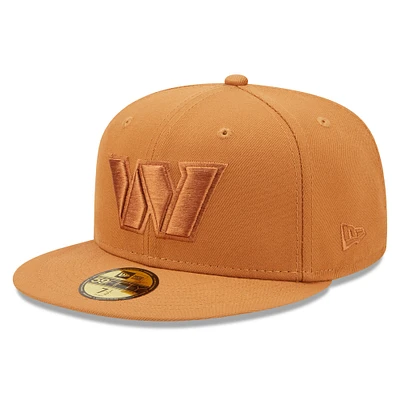 Men's New Era Brown Washington Commanders Team Color Pack 59FIFTY Fitted Hat