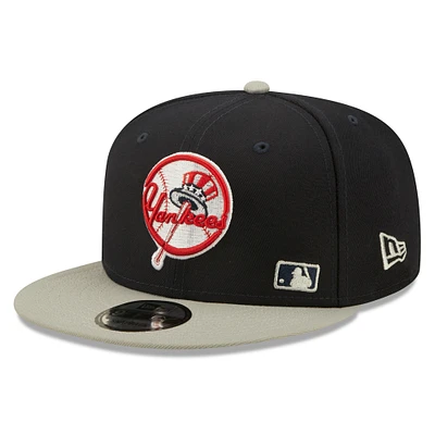 Men's New Era Navy/Gray New York Yankees Flawless 9FIFTY Snapback Hat