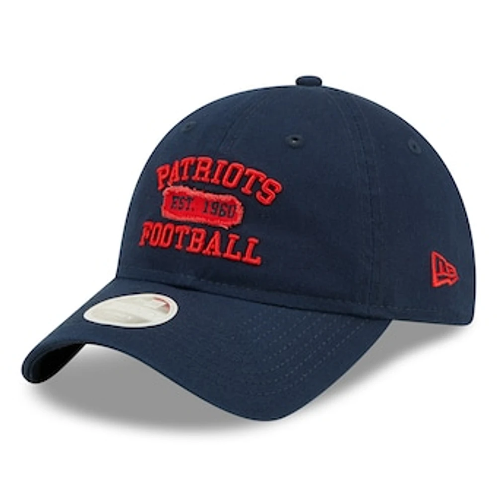 Women's New Era Navy New England Patriots Formed 9TWENTY Adjustable Hat