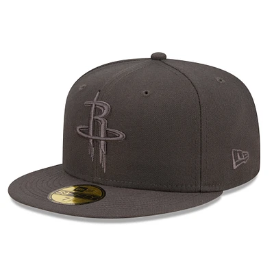 Men's New Era Charcoal Houston Rockets Color Pack 59FIFTY Fitted - Hat