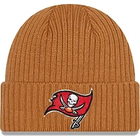 Men's New Era Brown Tampa Bay Buccaneers Core Classic Cuffed Knit Hat