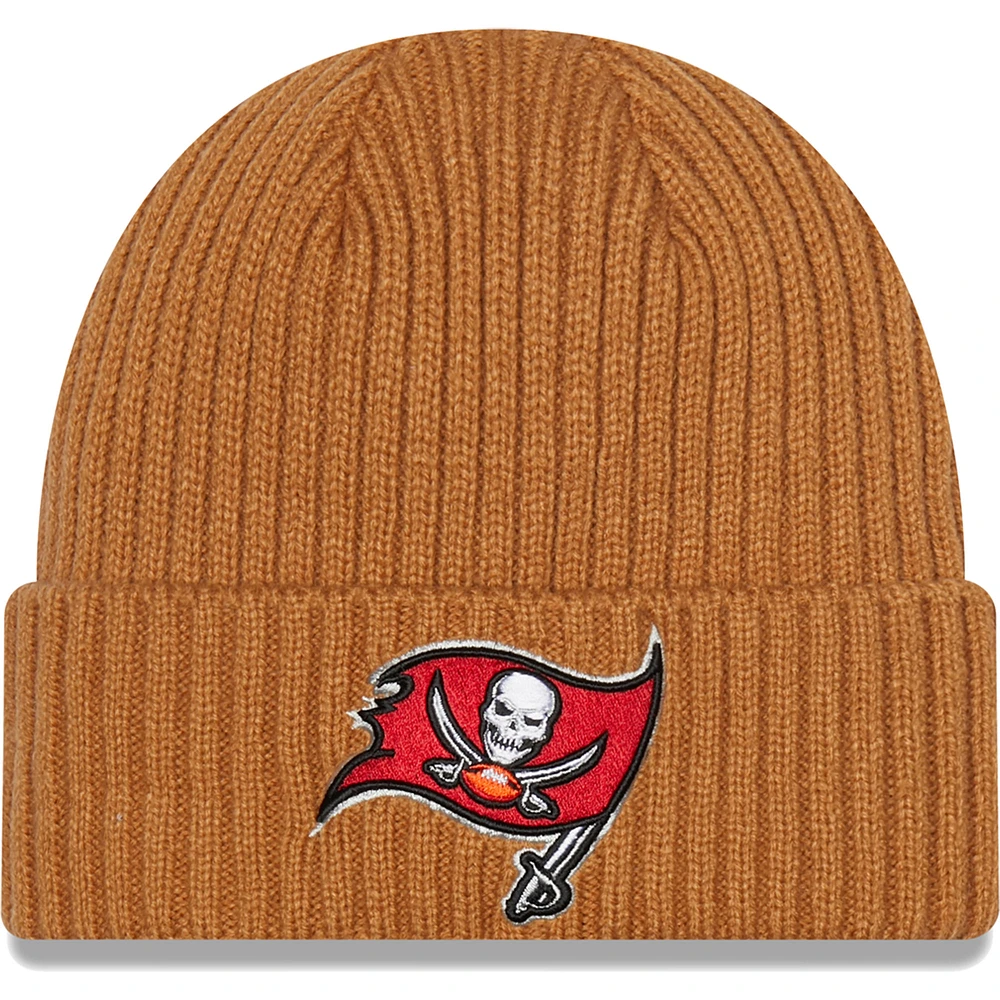 Men's New Era Brown Tampa Bay Buccaneers Core Classic Cuffed Knit Hat